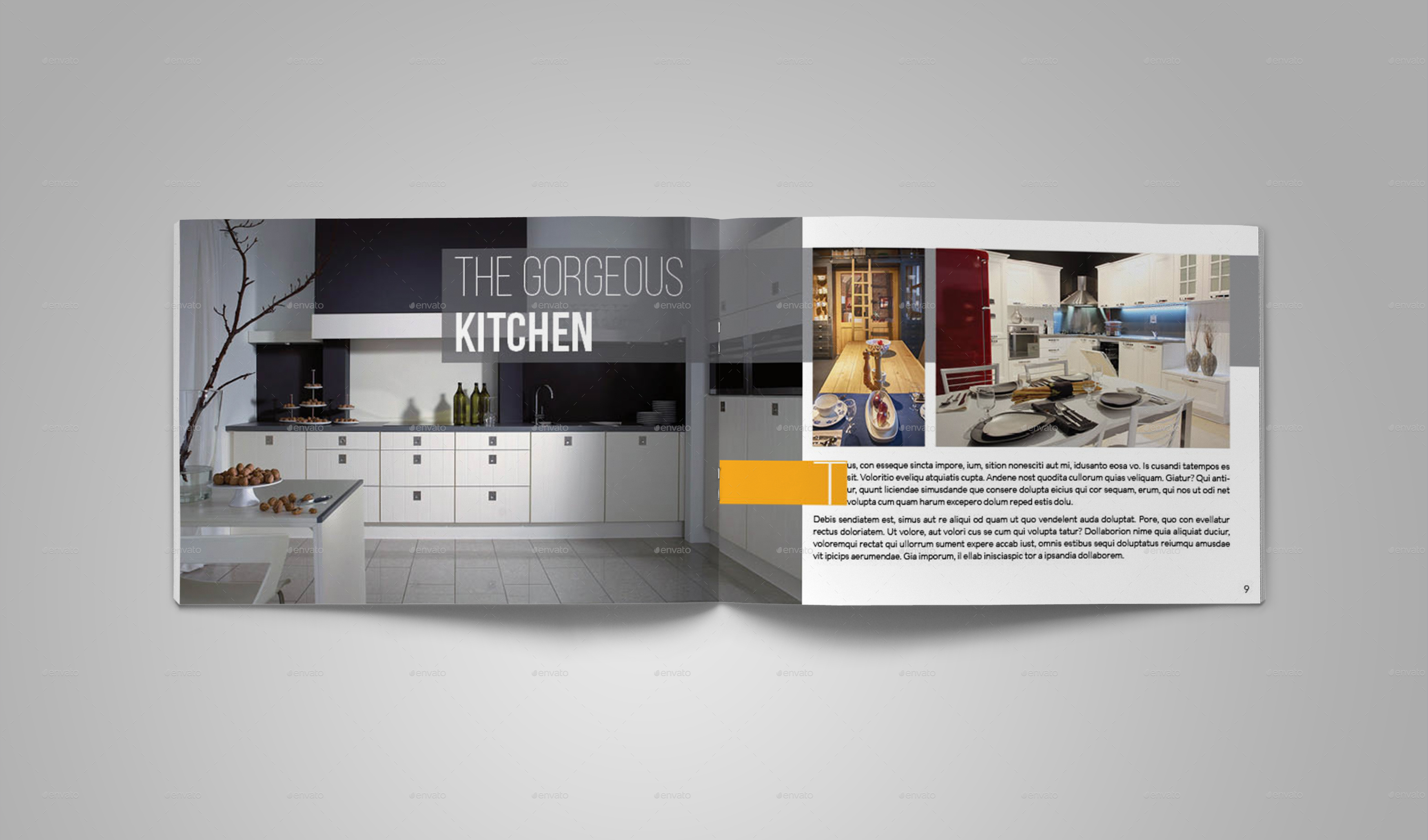 Interior Design Catalog Template by bookrak GraphicRiver